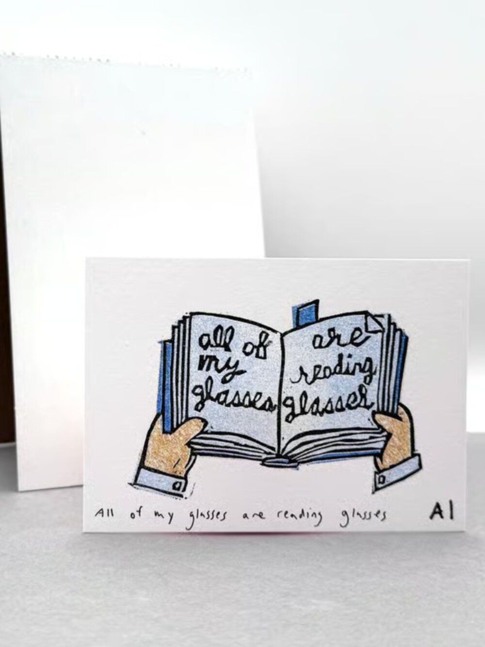 Ana Inciardi x Warby Parker All of My Glasses Are Reading Glasses Mini Print